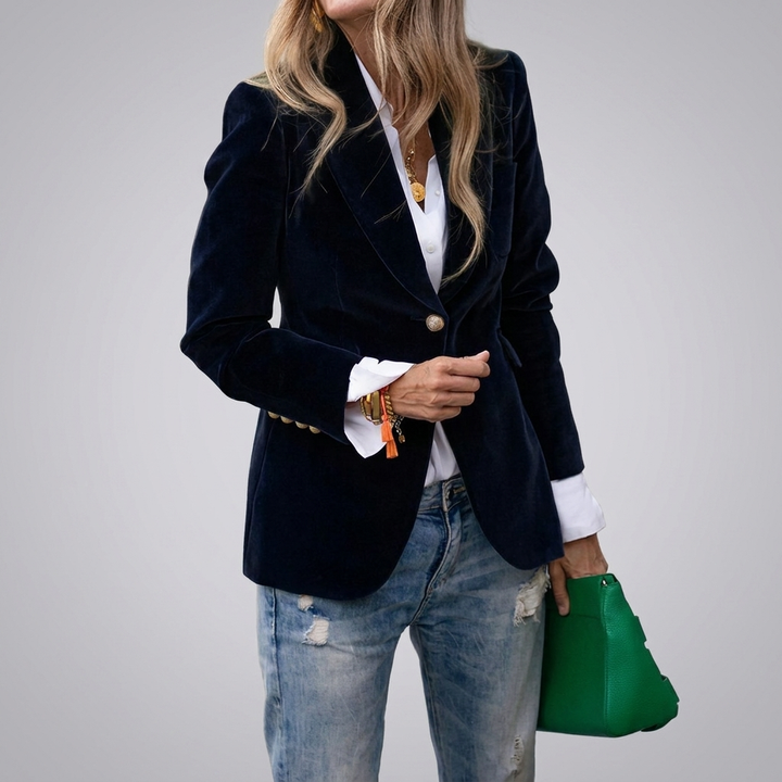 Single‑Button Tailored Women’s Blazer