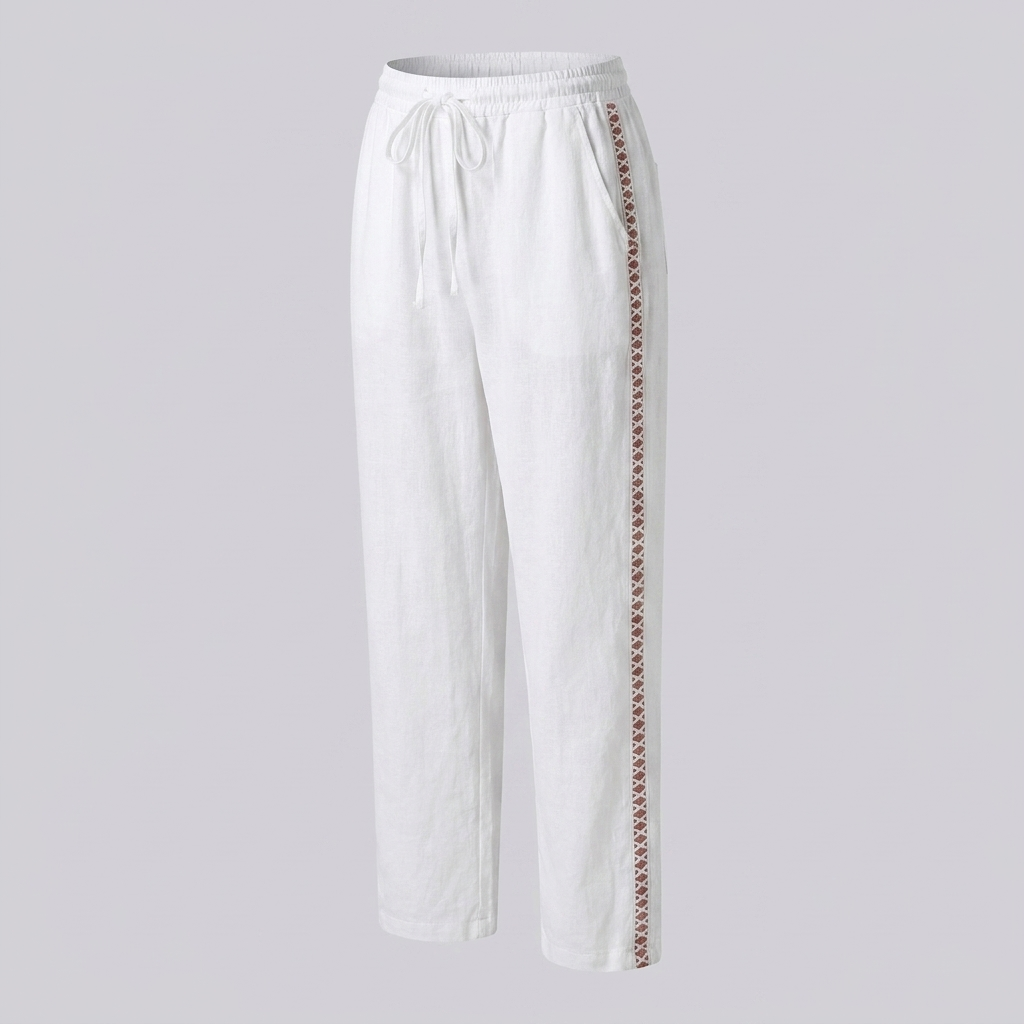 High‑Rise Tapered Pants