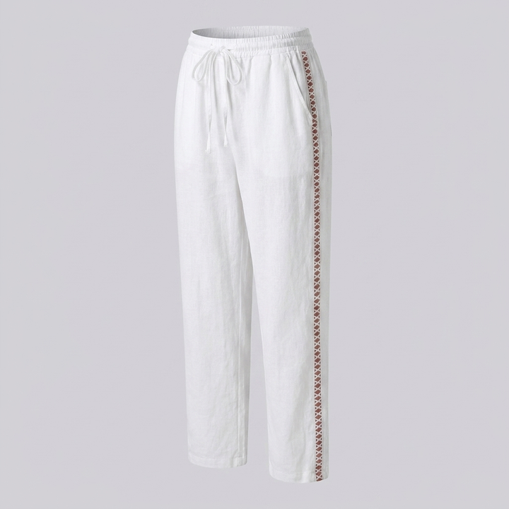 High‑Rise Tapered Pants
