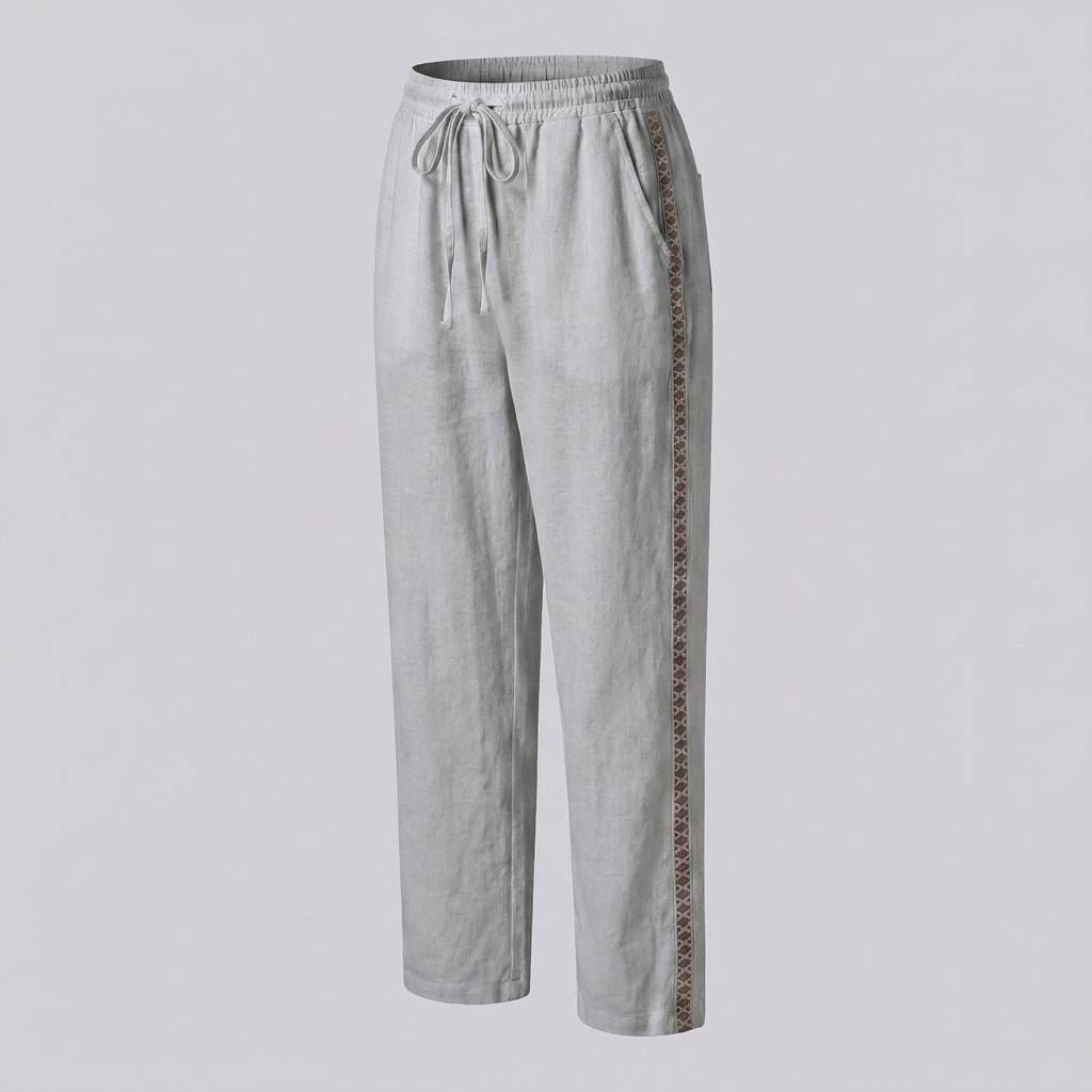 High‑Rise Tapered Pants