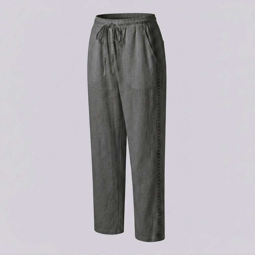 High‑Rise Tapered Pants
