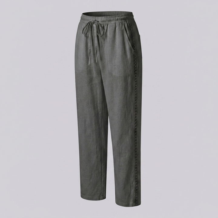 High‑Rise Tapered Pants