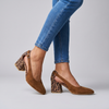 Block Heel Slingback Pumps