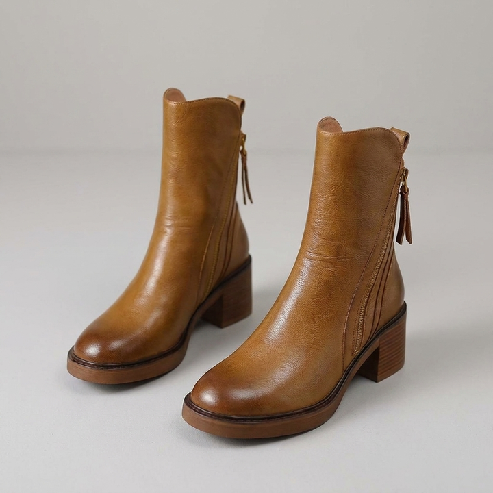 Retro Style Ankle Boots