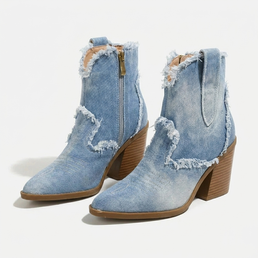 Ankle Block Heel Boots