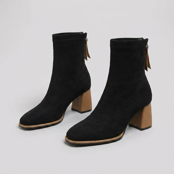 Women’s Ankle Boots | Block Heel with Closed Toe Design