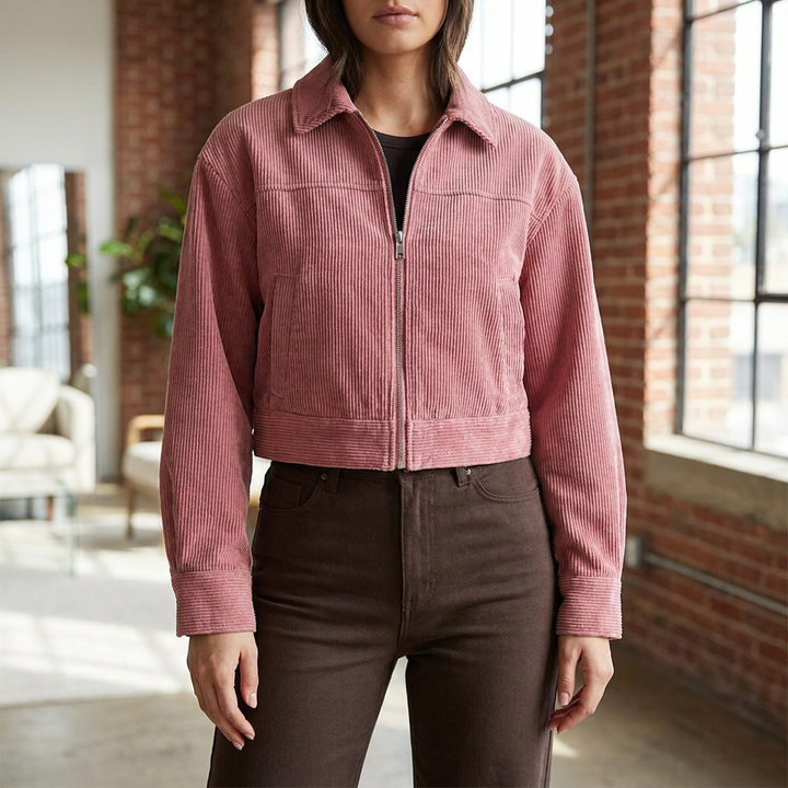 Women’s Cropped Bomber Jacket