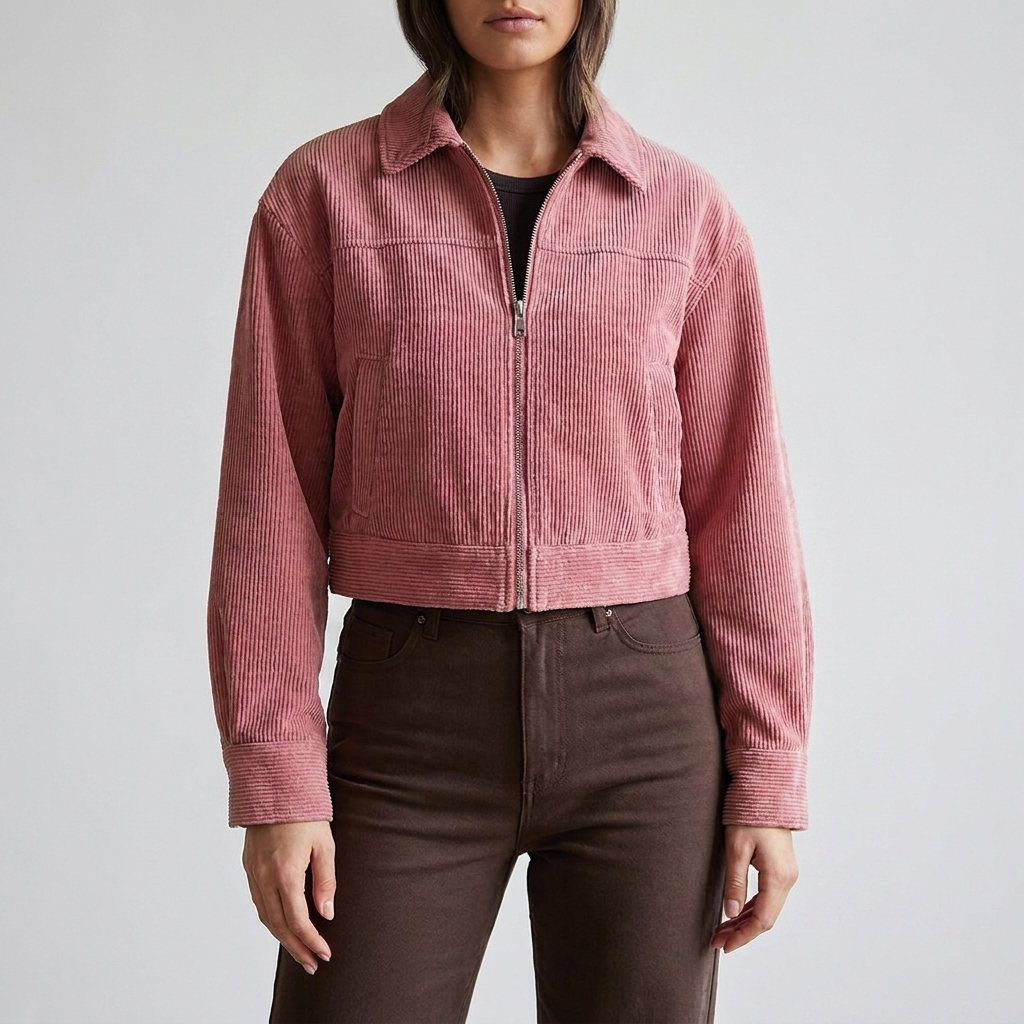 Women’s Cropped Bomber Jacket