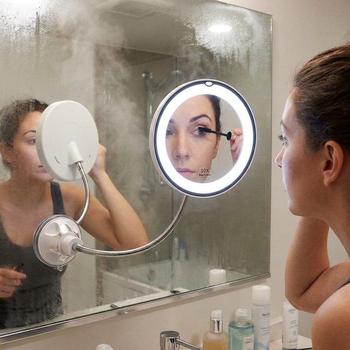10X LED Magnifying Mirror with Suction Cup