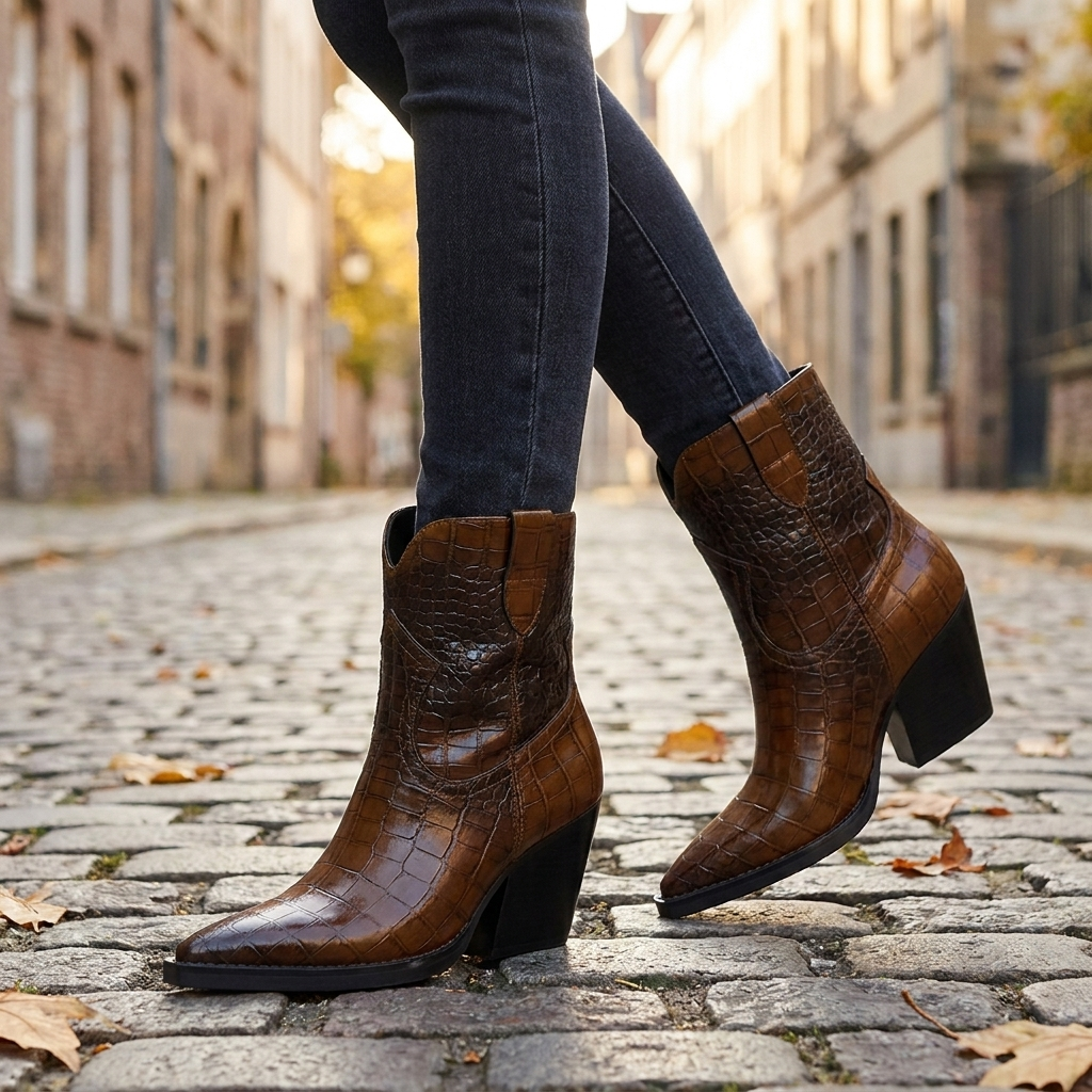 Trendy Ankle Boots with Comfortable Block Heel
