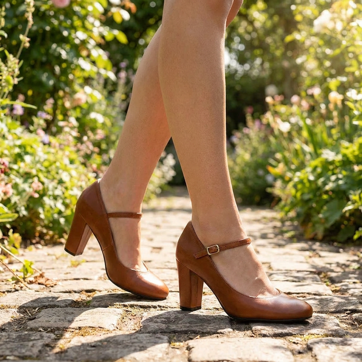 Chic Low Heel Sandals with Adjustable Straps