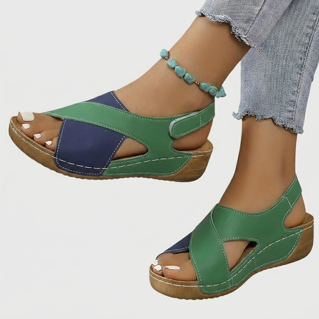 Ergonomic Low-Heel Sandals for Women