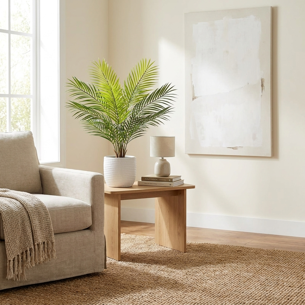 12 Faux Palm Leaves – Realistic Greenery for DIY & Events