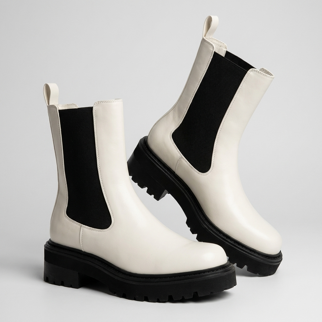 Women's Ankle Pull-On Boots with Stretch Panels