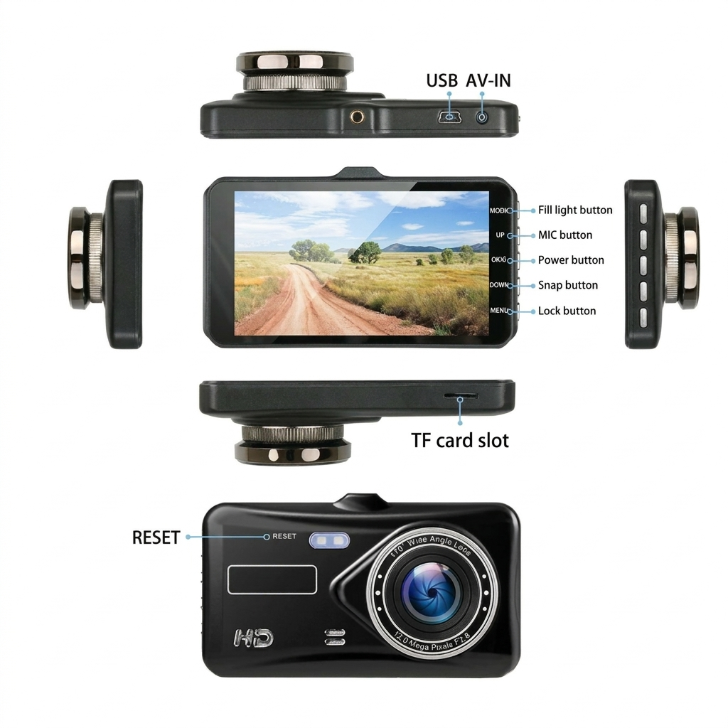 1080P Full HD Dash Cam | High-Definition Video Recording