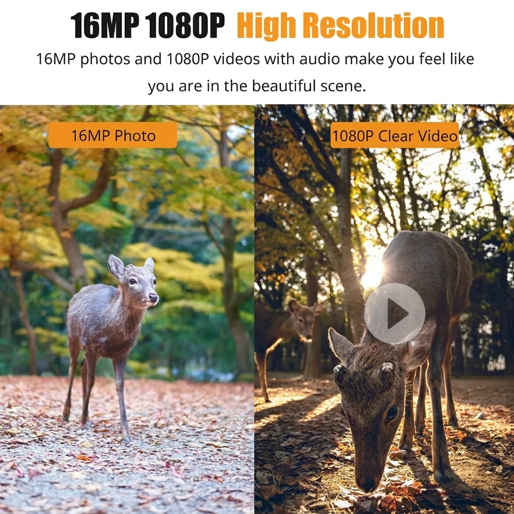 1080P Night Vision Trail Camera | Capture Wildlife in Clear Detail