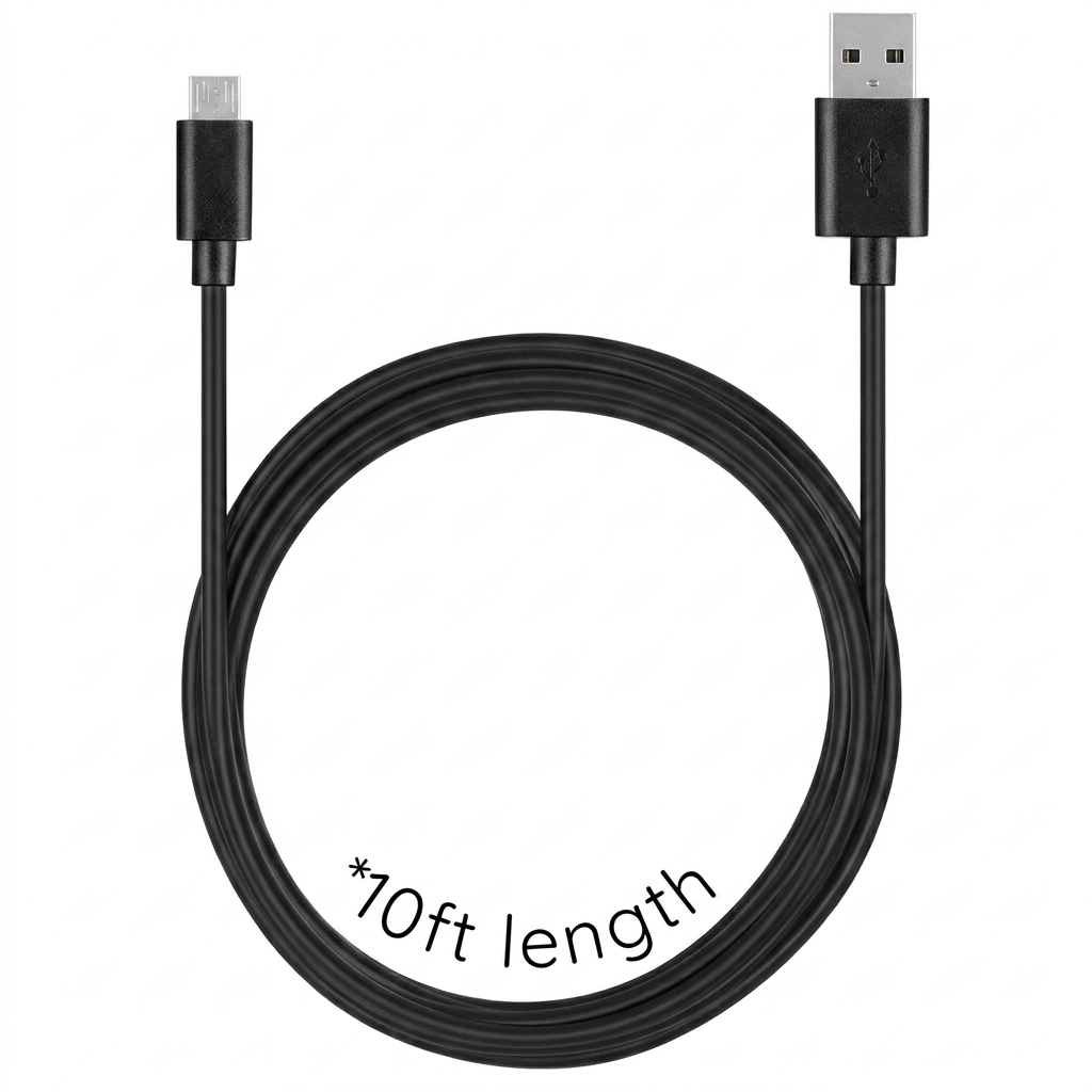 10ft Premium Micro USB Cable | Durable & Fast Charging Solution