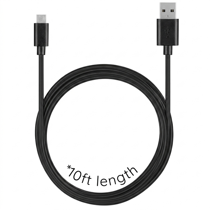10ft Premium Micro USB Cable | Durable & Fast Charging Solution