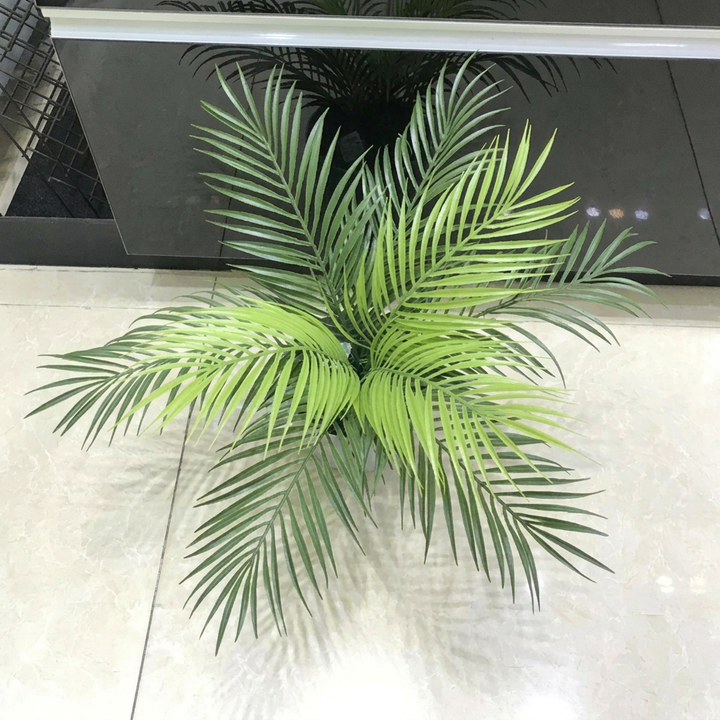 12 Faux Palm Leaves – Realistic Greenery for DIY & Events