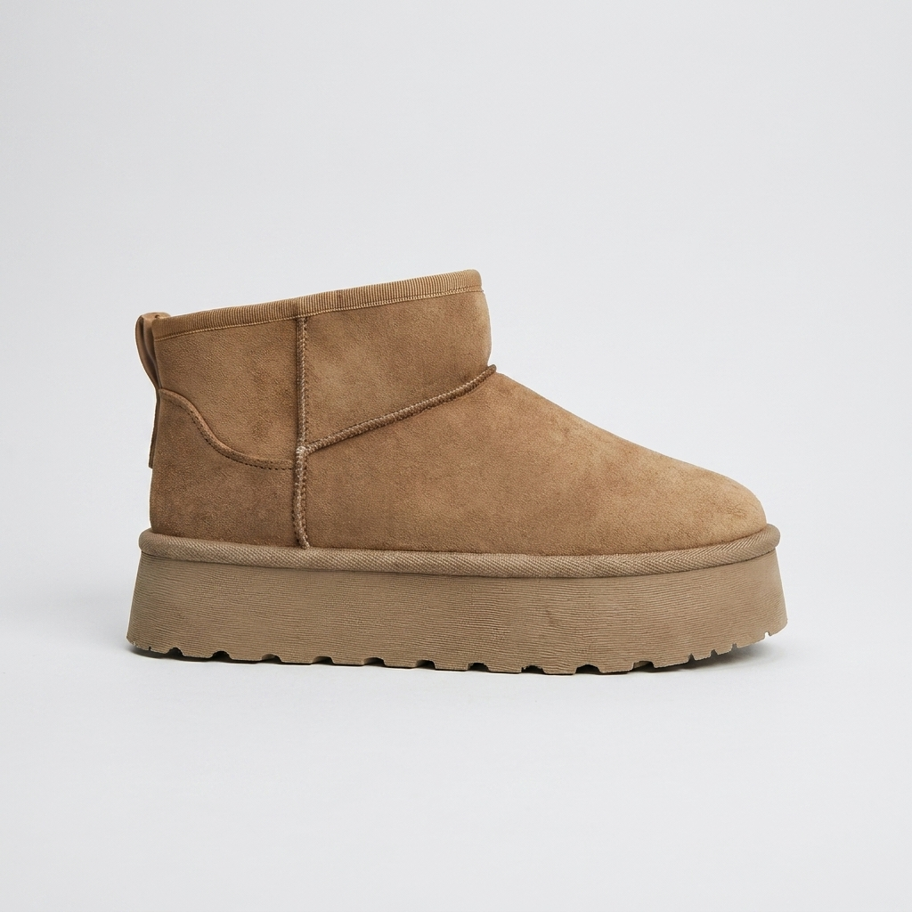 Women’s Ankle Boots with Platform Pull-On Design