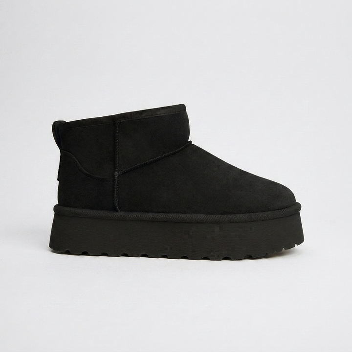 Women’s Ankle Boots with Platform Pull-On Design