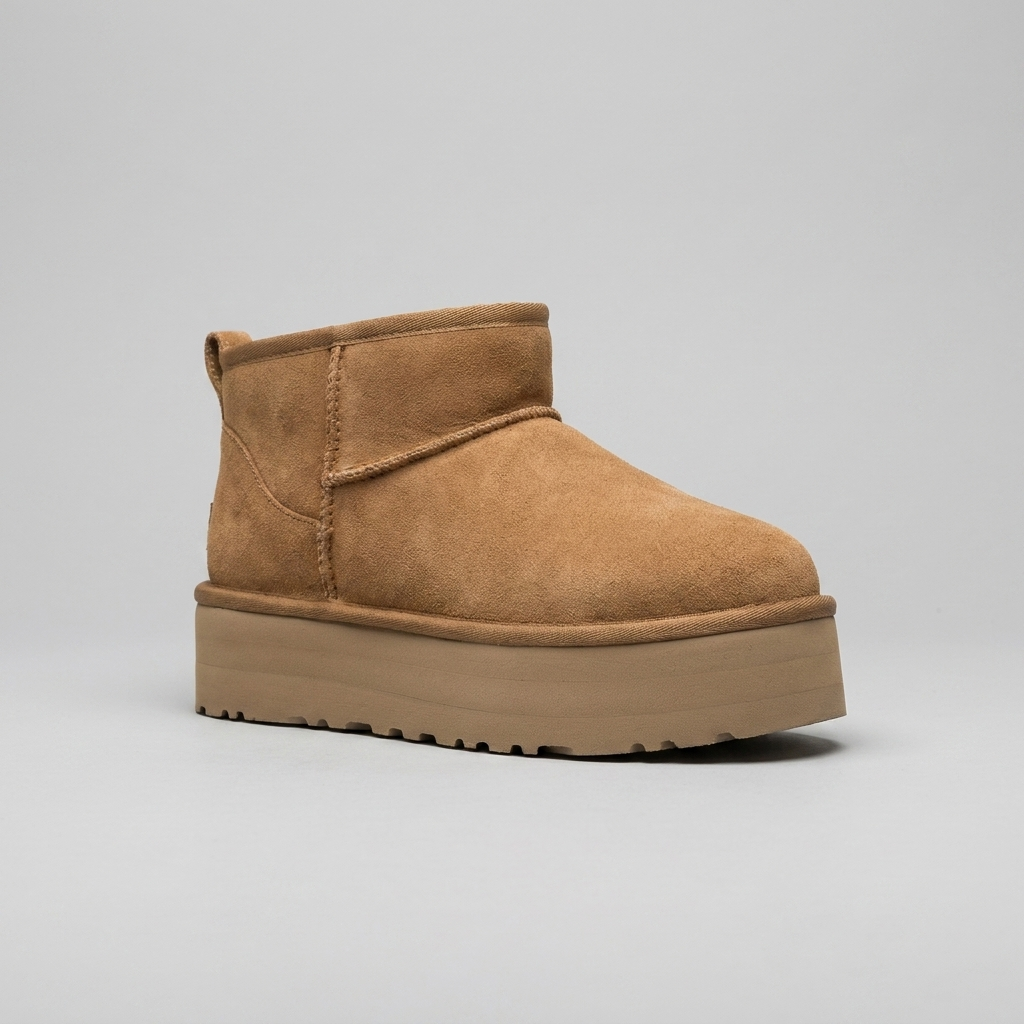 Women’s Ankle Boots with Platform Pull-On Design