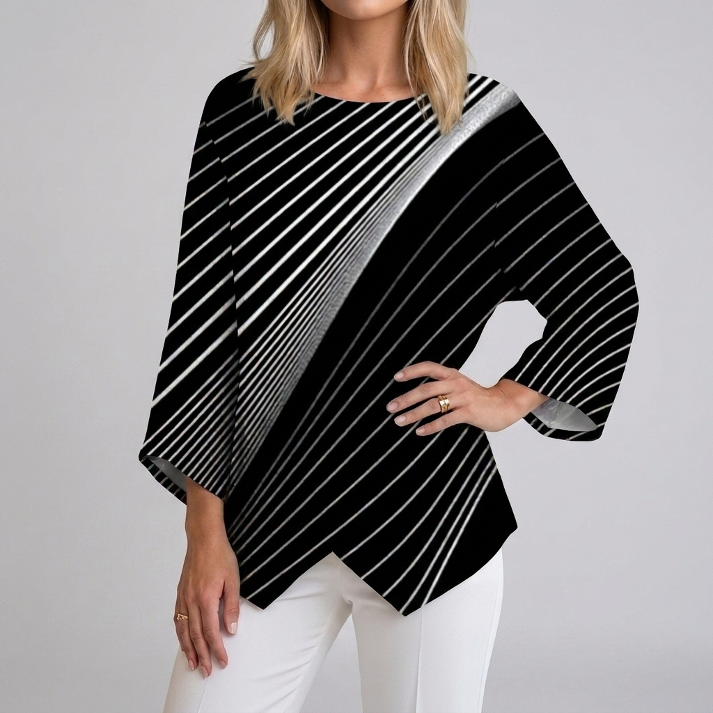 Stylish Everyday Elegant Crew Neck Tee