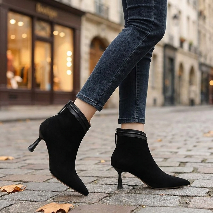 Elegant Women’s Ankle Booties with Stiletto Heel