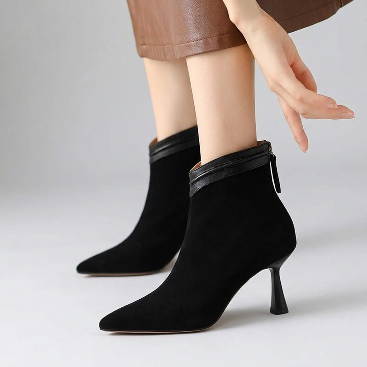 Elegant Women’s Ankle Booties with Stiletto Heel