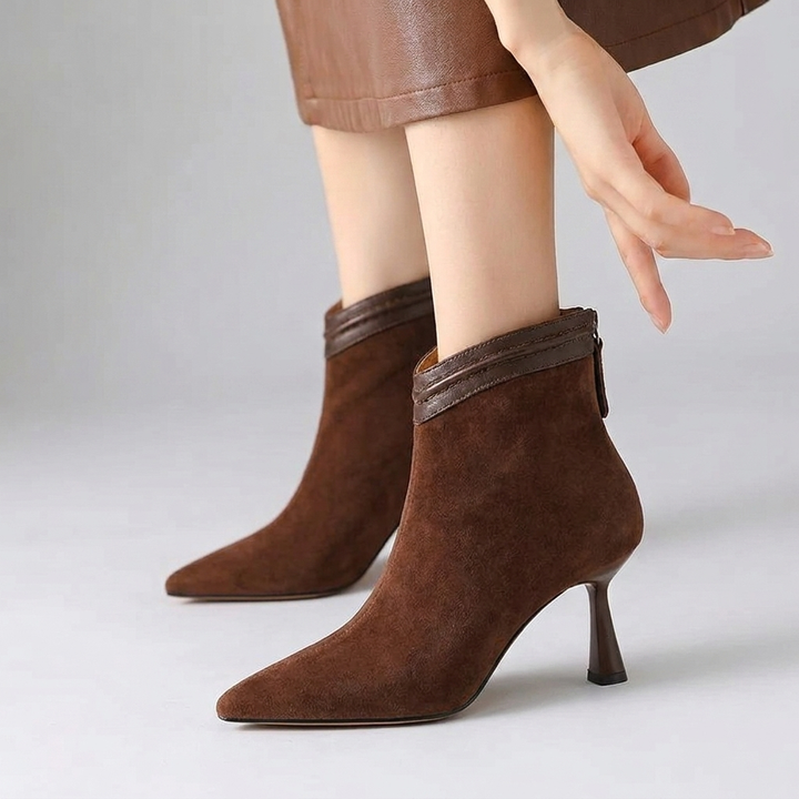Elegant Women’s Ankle Booties with Stiletto Heel