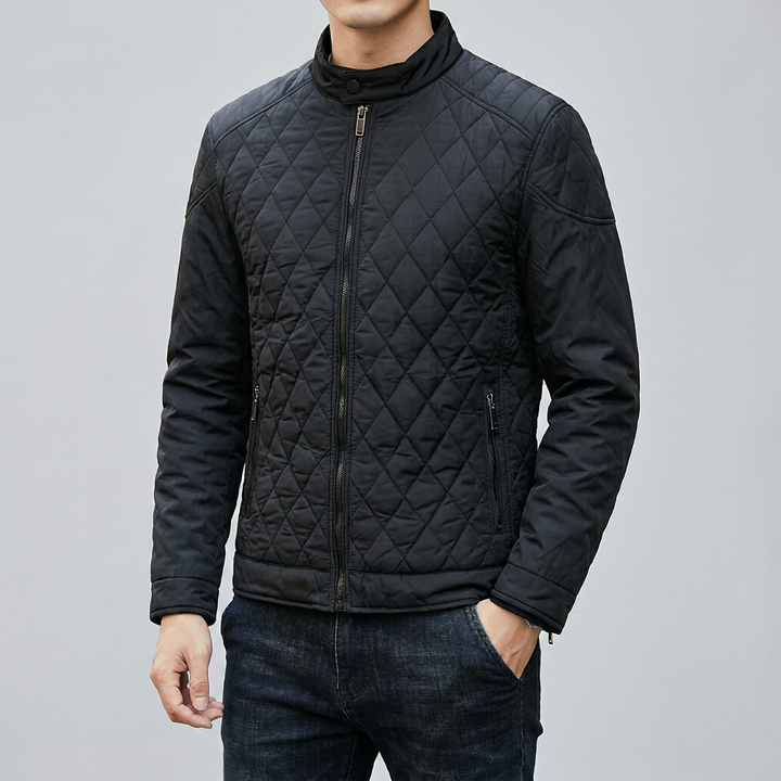 Men’s Checked Transitional Jacket – Stylish & Cozy