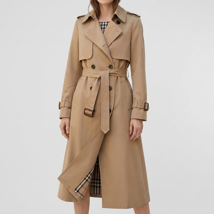 Elegant Long Trench Coat for Women