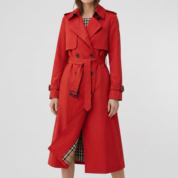 Elegant Long Trench Coat for Women