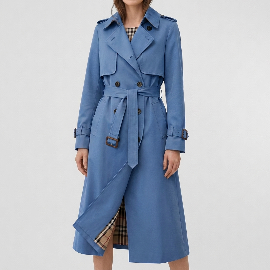 Elegant Long Trench Coat for Women