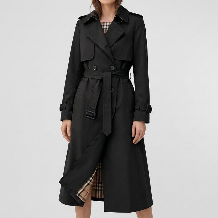 Elegant Long Trench Coat for Women