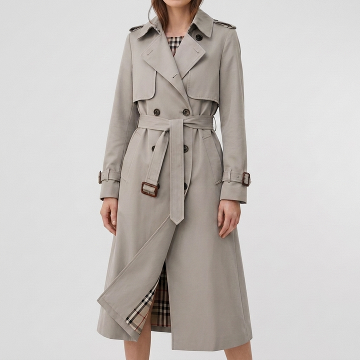 Elegant Long Trench Coat for Women