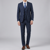 Elegant Men’s Checked 3-Piece Suit – Tailored Slim Fit