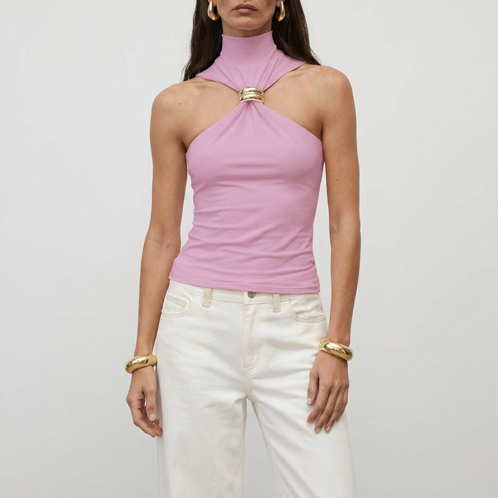 Elegant High Neck Halter for Women