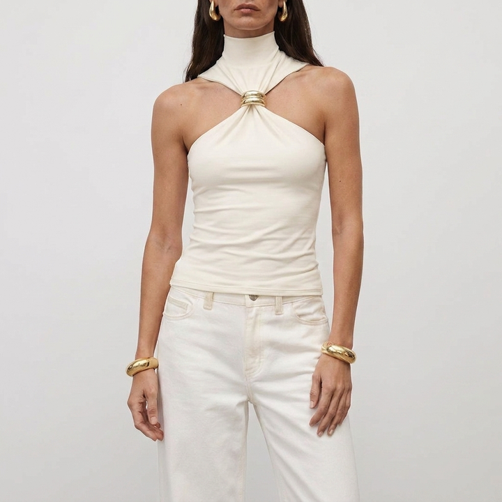 Elegant High Neck Halter for Women
