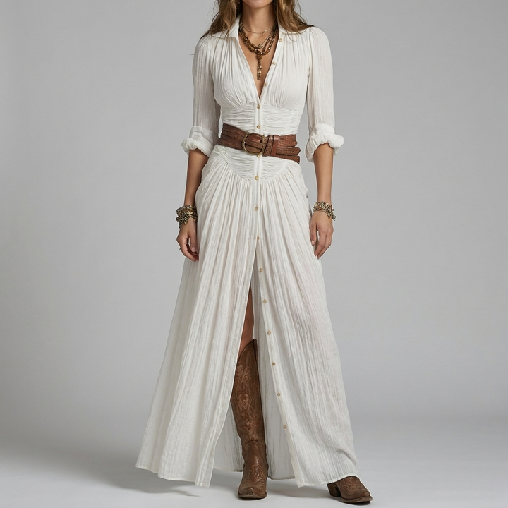 Flowing Grace: Statement Maxi Dress