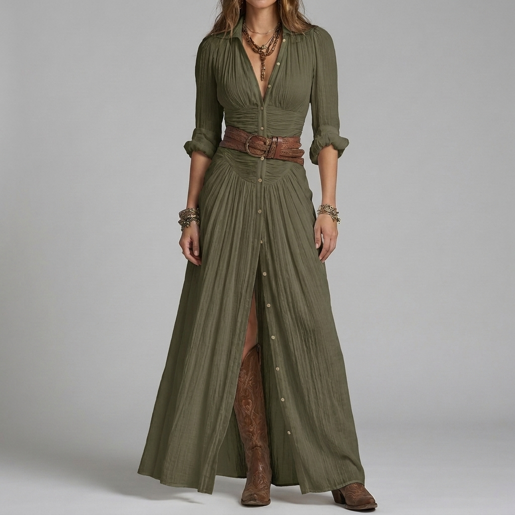 Flowing Grace: Statement Maxi Dress