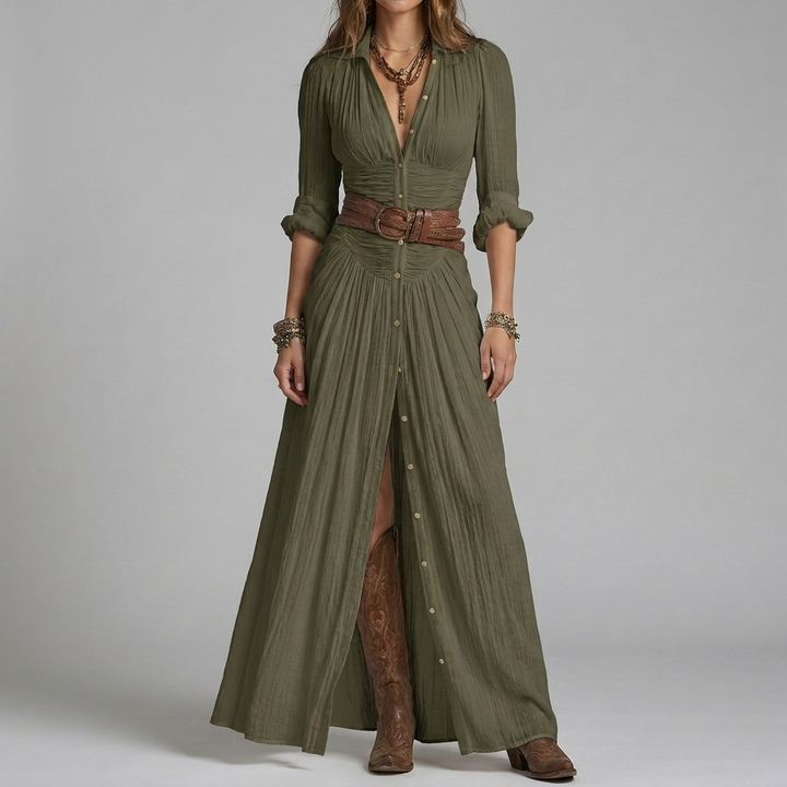 Flowing Grace: Statement Maxi Dress