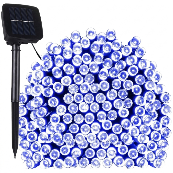 Outdoor 100-LED Solar Fairy Light String – 17 Meters