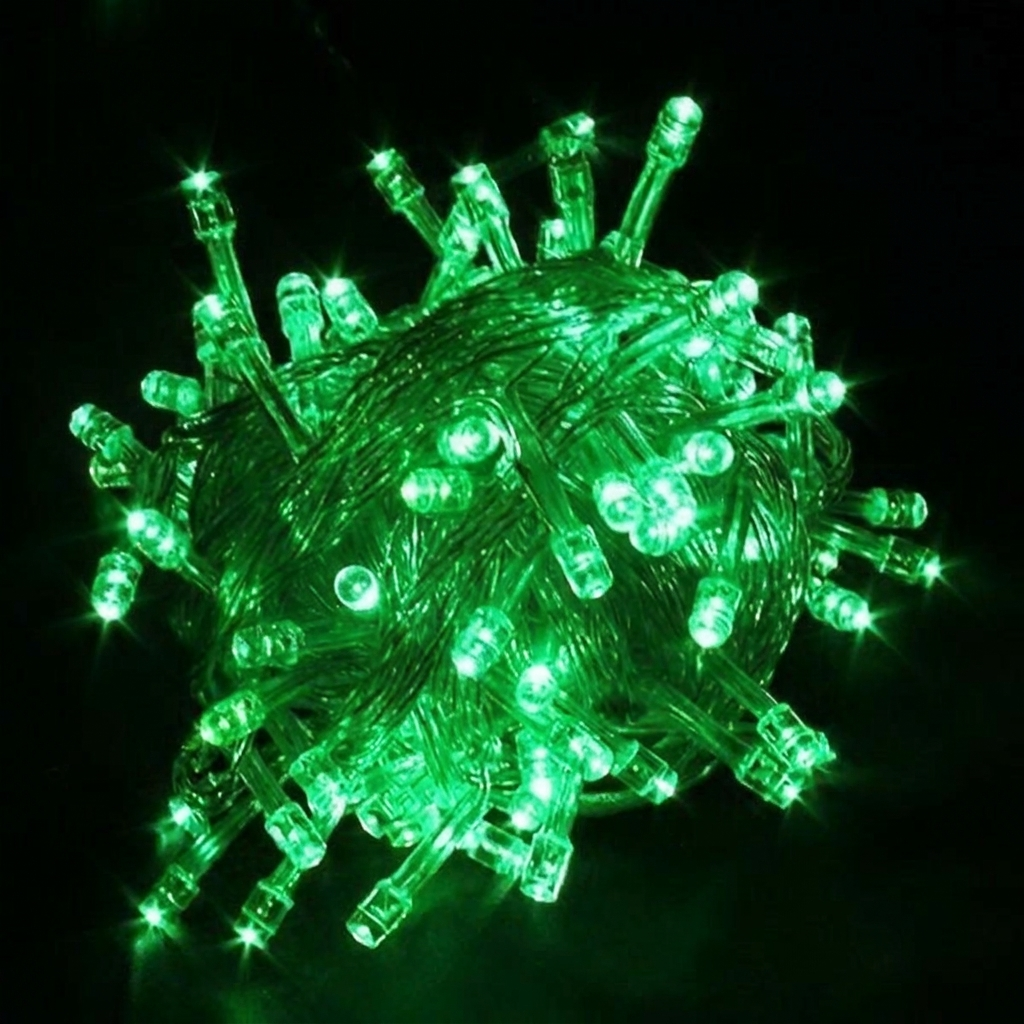 Outdoor 100-LED Solar Fairy Light String – 17 Meters