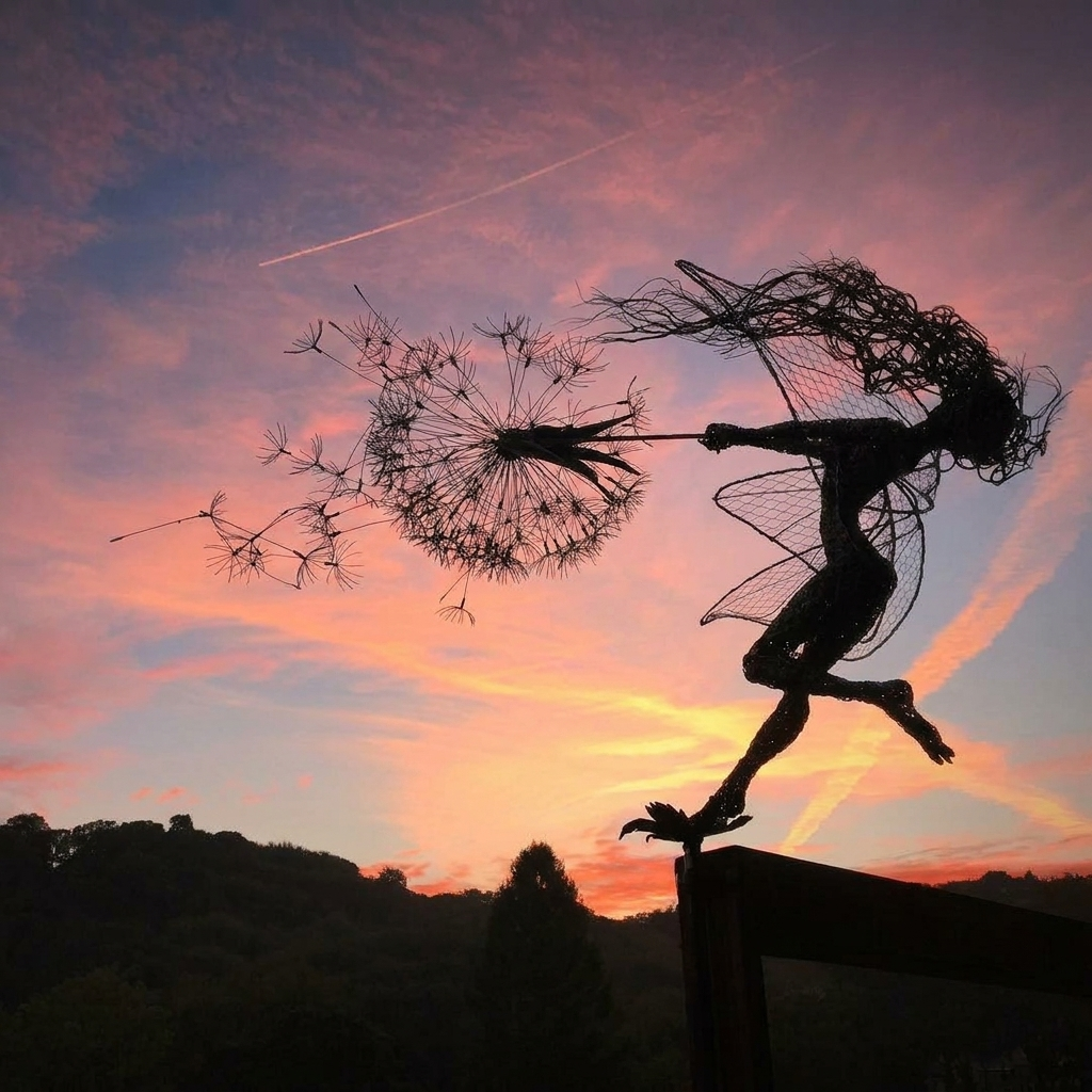 Metal Garden Stake Ornament