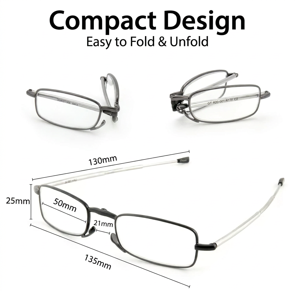 Portable Reading Glasses with Case