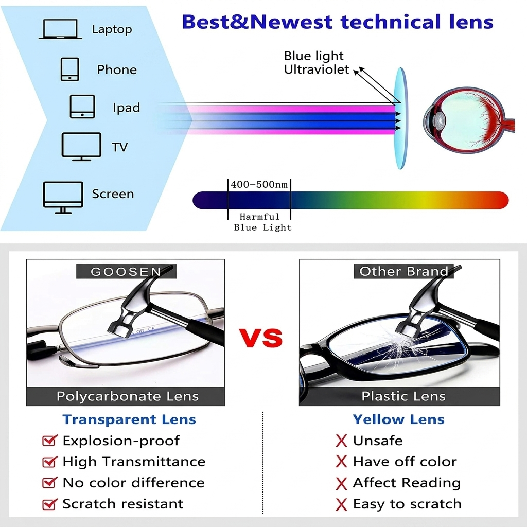 Portable Reading Glasses with Case