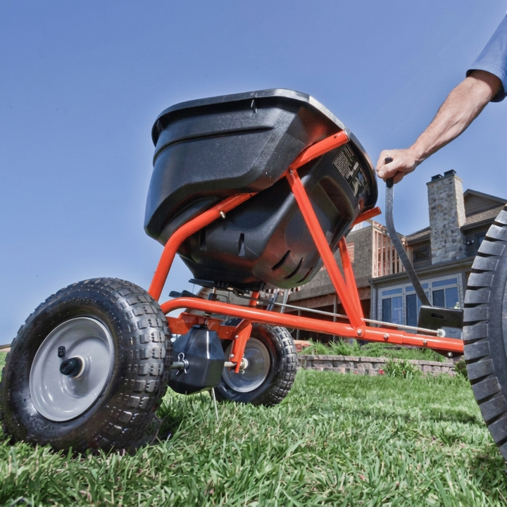Premium Tow-Behind Garden Fertilizer Spreader