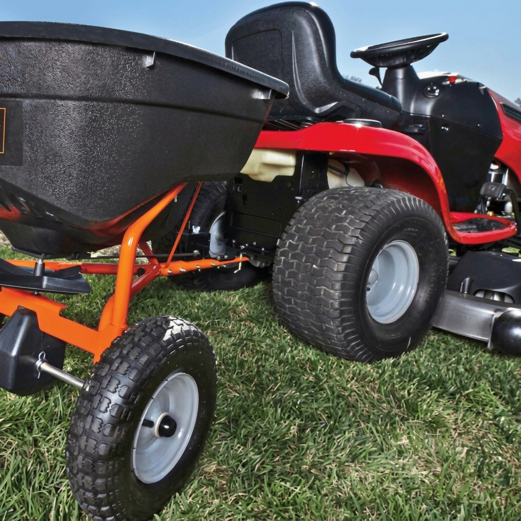 Premium Tow-Behind Garden Fertilizer Spreader