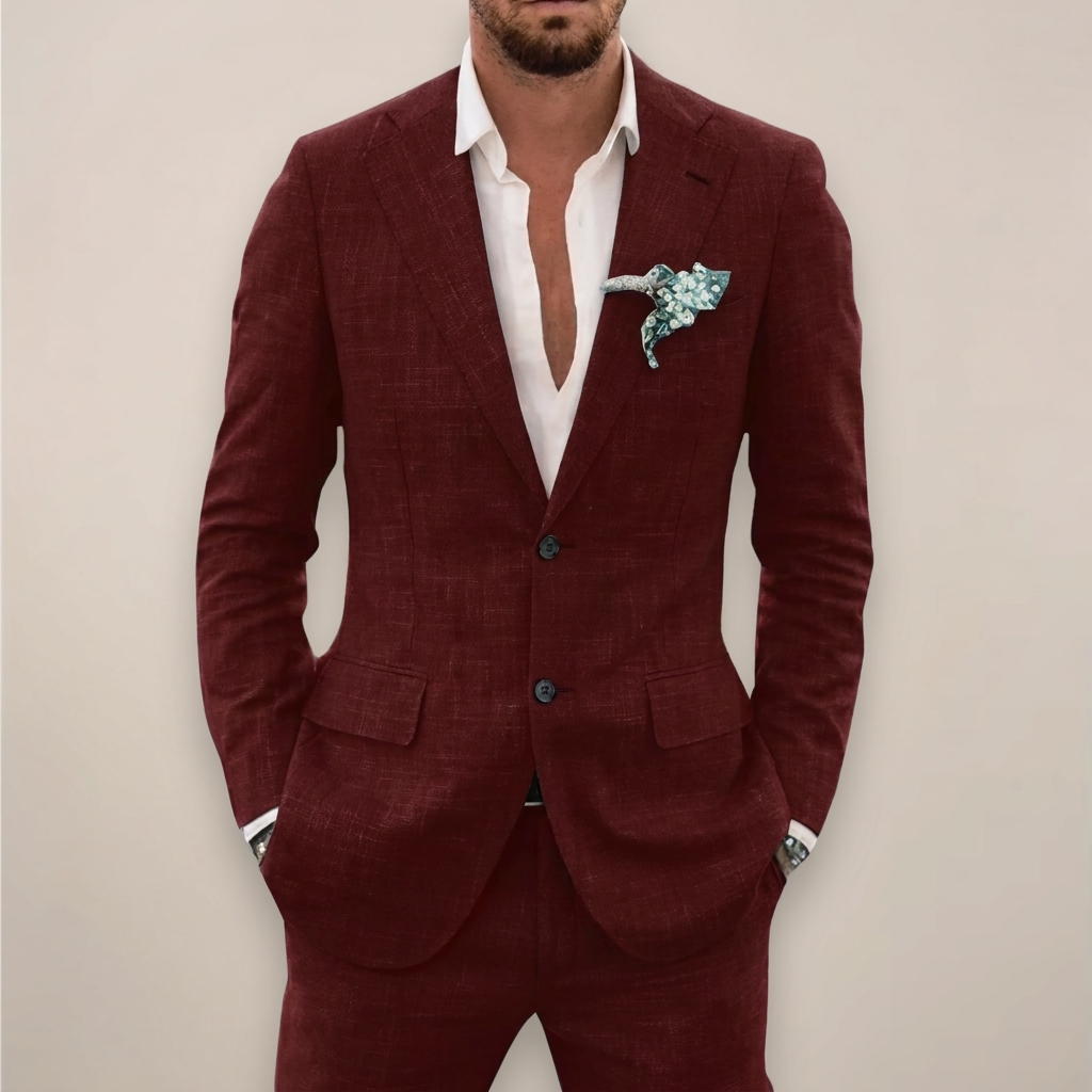Men’s Slim Fit Suit – Tailored Jacket & Pants Set